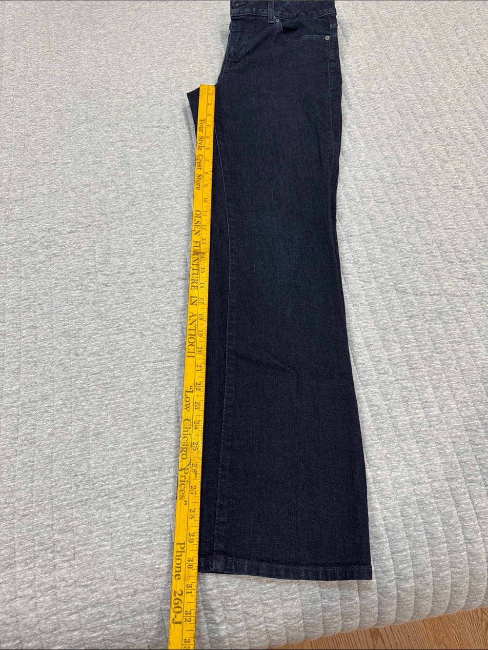 Talbots Curvy bootcut jeans dark wash Sz 6 - Picture 5 of 8